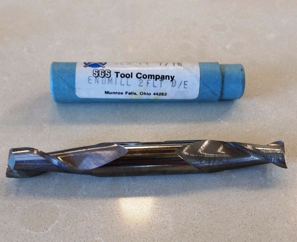 SGS Tool SER 11 7/16 End Mill 2 Flute Double End Made in USA