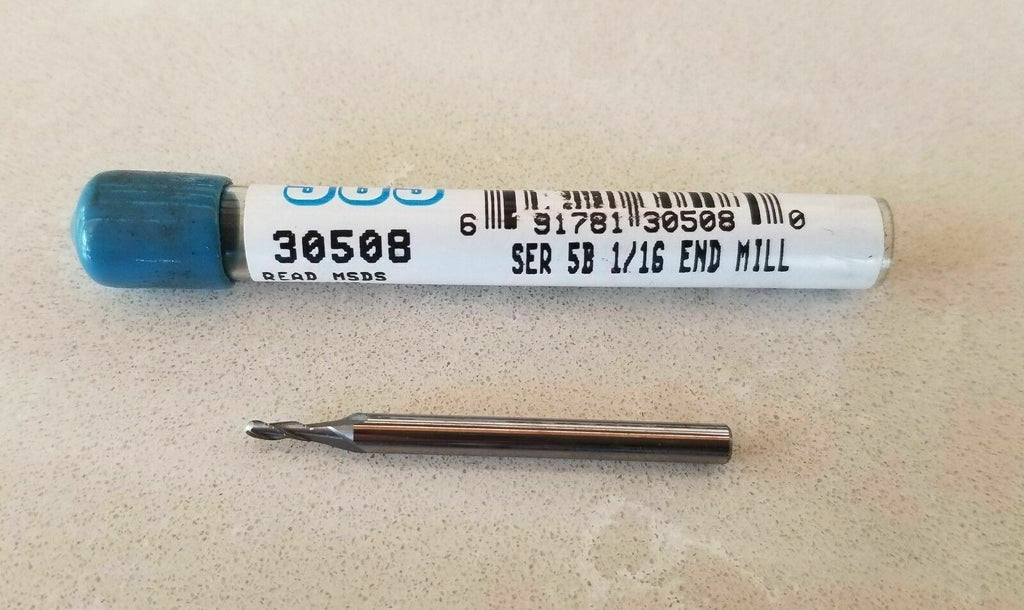 SGS Tool 30508 SER 5B 1/16" 3 Flute End Mill Made in USA