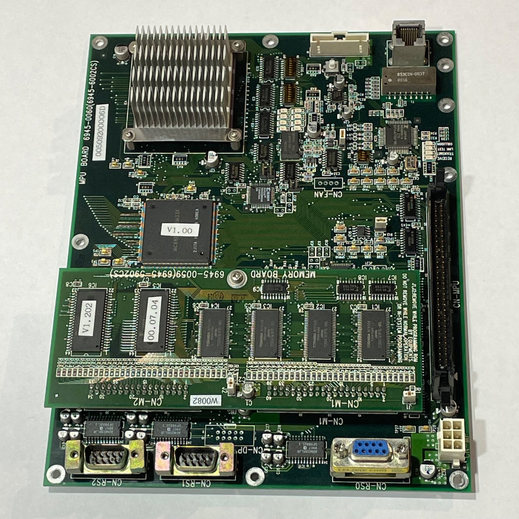 MPU BOARD 0945-0060 (6945-6002CS) and MEMORY BOARD 6945-0059 (6945-5902CS) PCB