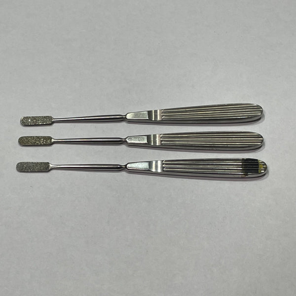 Lot of 3 Bone Rasp V. Mueller D4 RH 2000-5 C / A5 RH 2000-3 M / Unbranded M