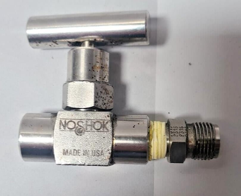 NOSHOK 102-FFS Hard Seat Needle Valve Stainless Steel 10000 PSI USA