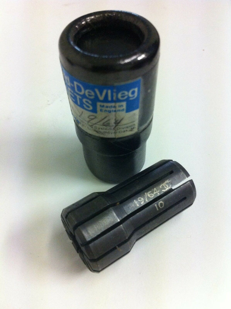 Crawford-DeVieg Collets Microbore DA10 .0296 19/64 inch Collet Mill for New