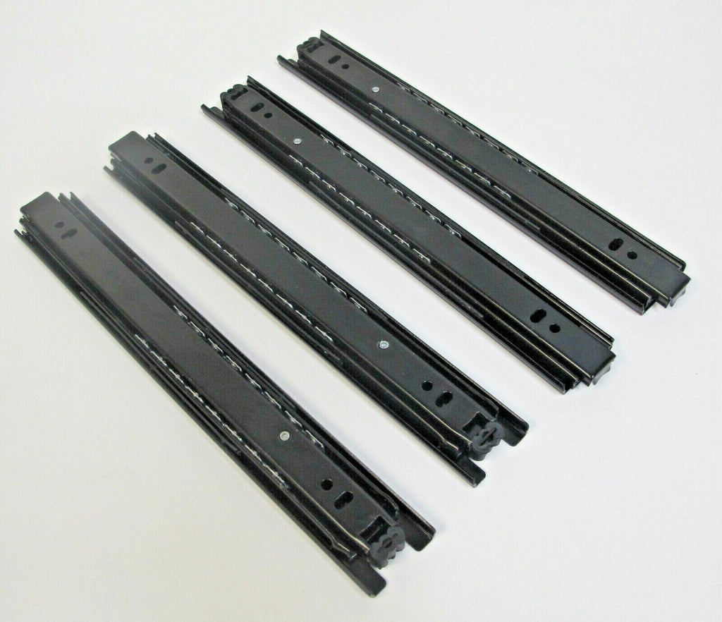 Pack of 10 Pairs 10" Ball Bearing Full Extension Drawer Slides Black 100lbs New