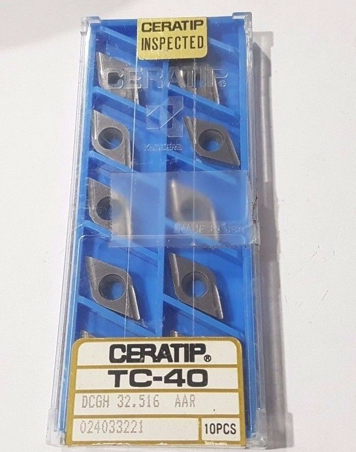 10 Pcs Ceratip TC-40 DCGH 32.516 AAR Lathe Mill Carbide Inserts Tools New