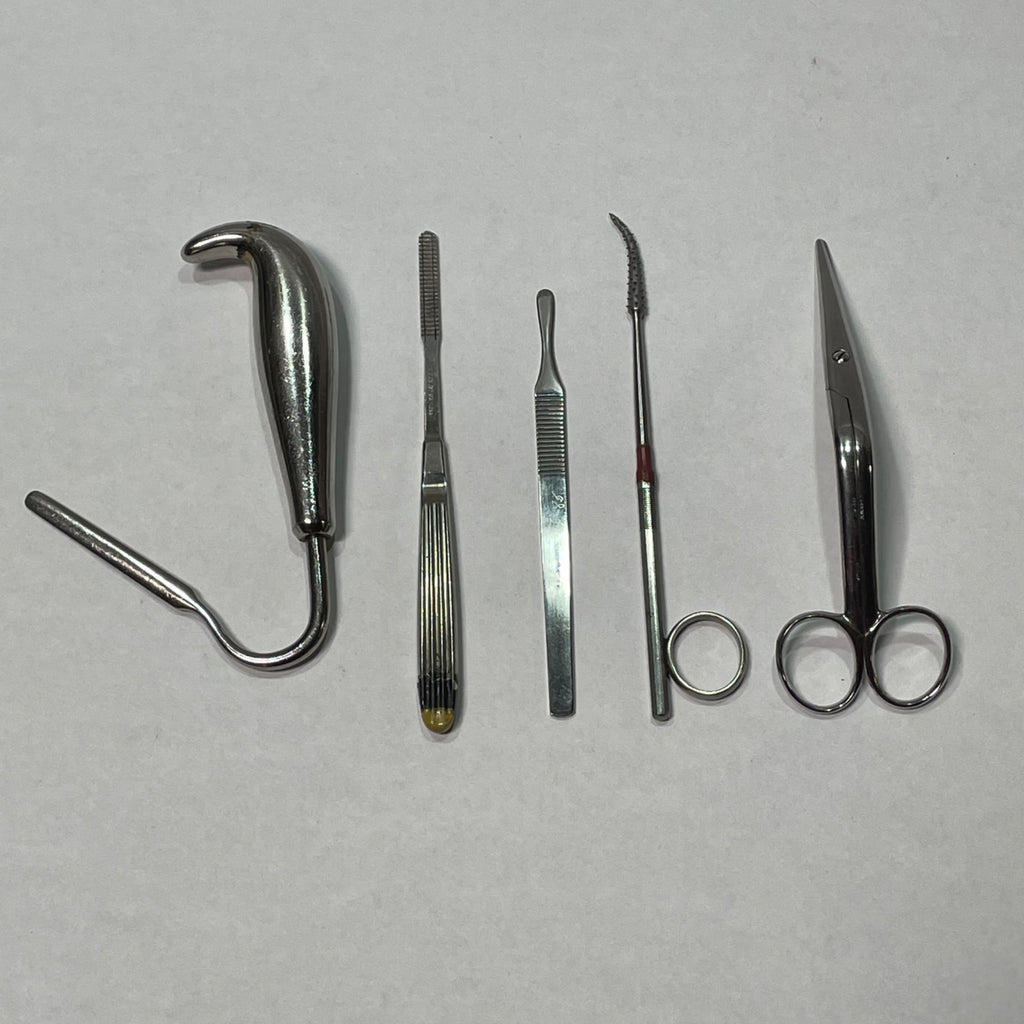 Lot of 5 Medical Surgery Tools Rasp File Surgical Scissors Salinger Nasal Knife