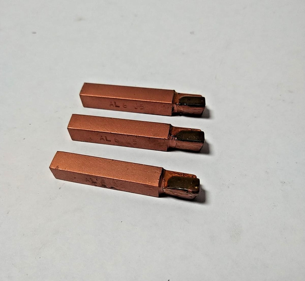 Toolmex Brazed Tipped Carbide Machinist Lathe Tool Bit 3/8" Shank AL6 C5 3Pcs