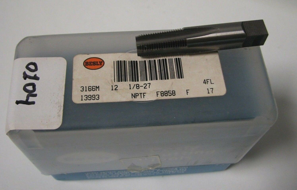 Bendix Besly Tap 1/8 - 27 NPTF 4 Flutes F8858 F 17 13993 Brand New Made in USA