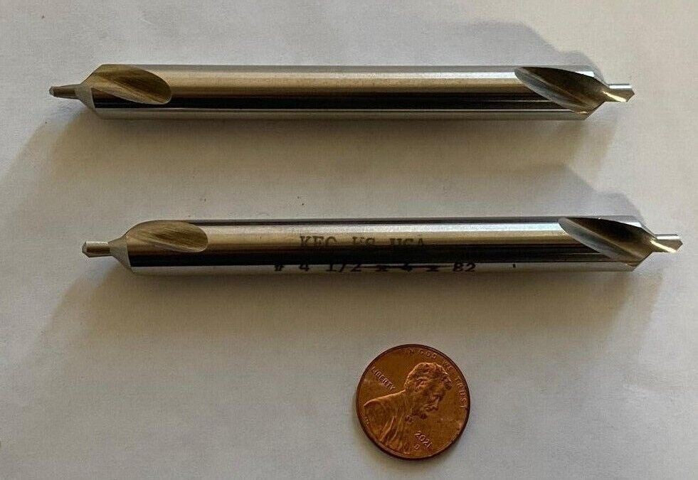 Lot of 2 KEO HS Center Drill Made In USA #4 New