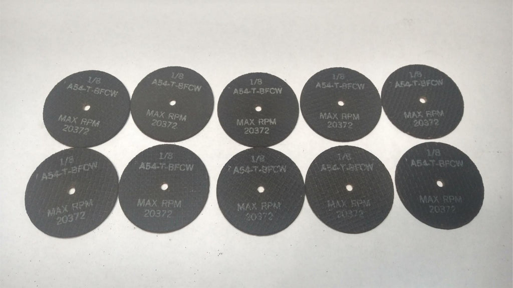 3x1/8x1/4 Abrasive Grinding Cut-Off Disc Wheel A54T-BFCW USA 10Pcs