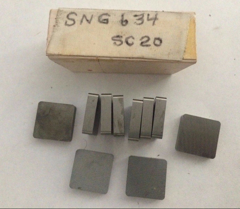 Southern California SNG 634 SC 20 Lathe Mill Carbide Inserts 10 Pcs Made In USA