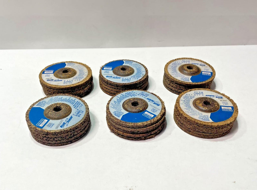 Lot of 30 Bay State Abrasives Blue Flash Grinding Cut-Off Wheels 3 x 1/8 x 3/8