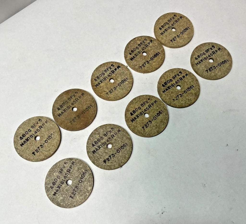 2x1/8x1/4 Abrasive Cut Off Wheel A80 GBFX5 18145 RPM Lot of 10