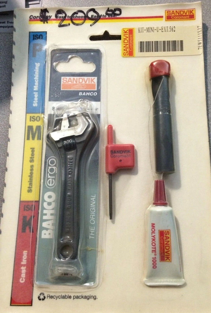 SANDVIK Coromant Kit Mini U EXT 562 7EW5111X37 Indexable Carbide CoroKey Drill