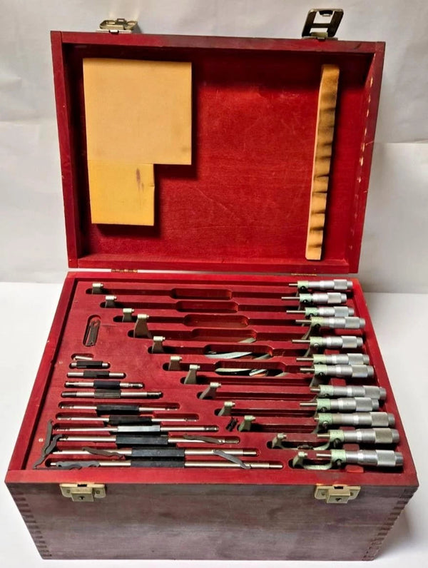Nice Micrometer Set 0-1" - 11-12" Made by VIS Poland Machinist Tools