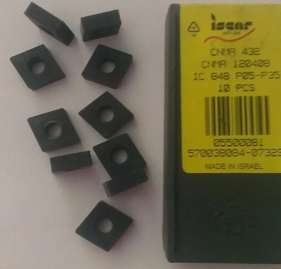 10 Pcs Iscar CNMA 432 IC 848 P05-P35 120408 Carbide Inserts Lathe Mill Turning