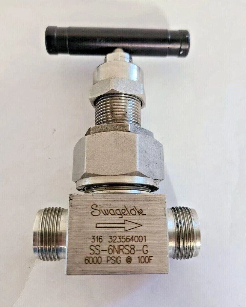 Swagelok SS-6NRS8-G Needle Valve 6000 PSIG Stainless Steel 100 F