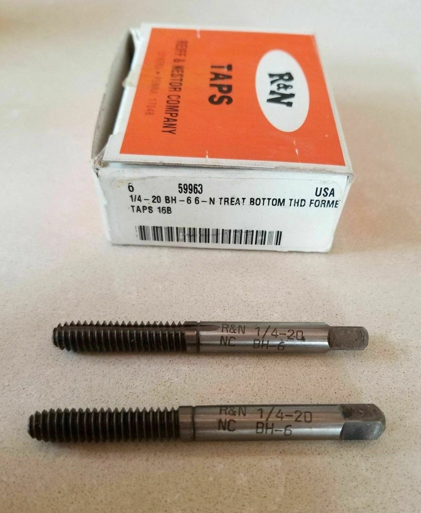 2 Pcs Reiff Nestor R&N ThreadFormer HSS Standard Bott Tap 1/4-20 BH6 6-N Bott