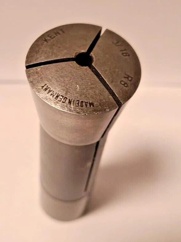 Kent R8 Bridgeport Mill Collet Size 3/16 Free Shipping Machinist Tools