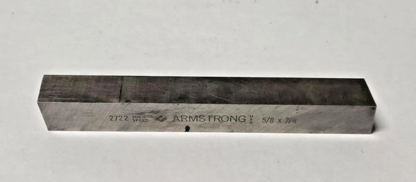5/8 x 7/8 x 6" Armstrong Rectangle Lathe Tool Cutting HSS Bit High Speed 2722