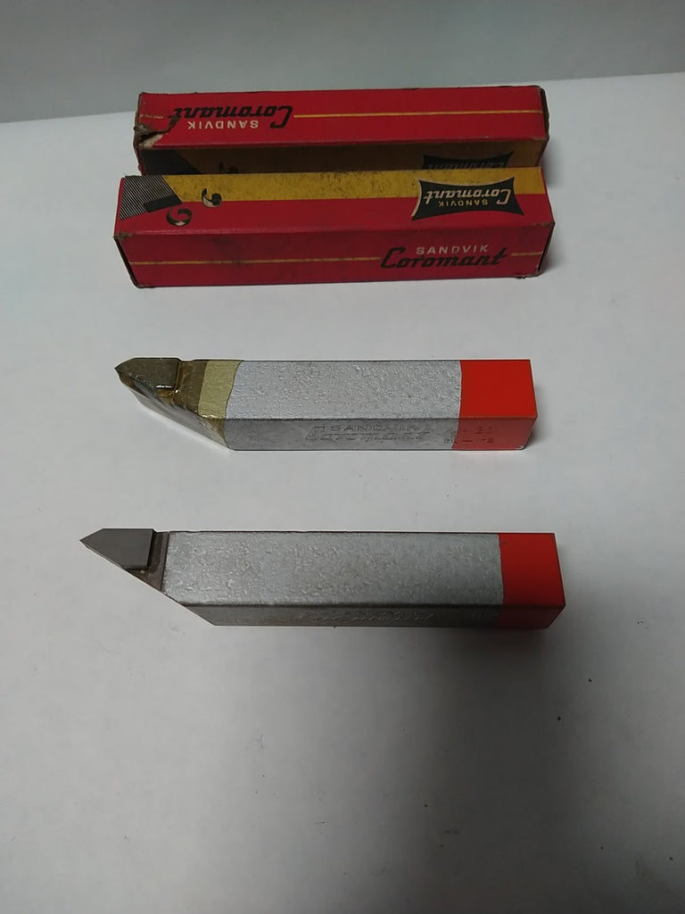 Sandvik Coromant Brazed Tipped Carbide Lathe Tool Bit 3/4" Shank H 20 EL-12 2pcs