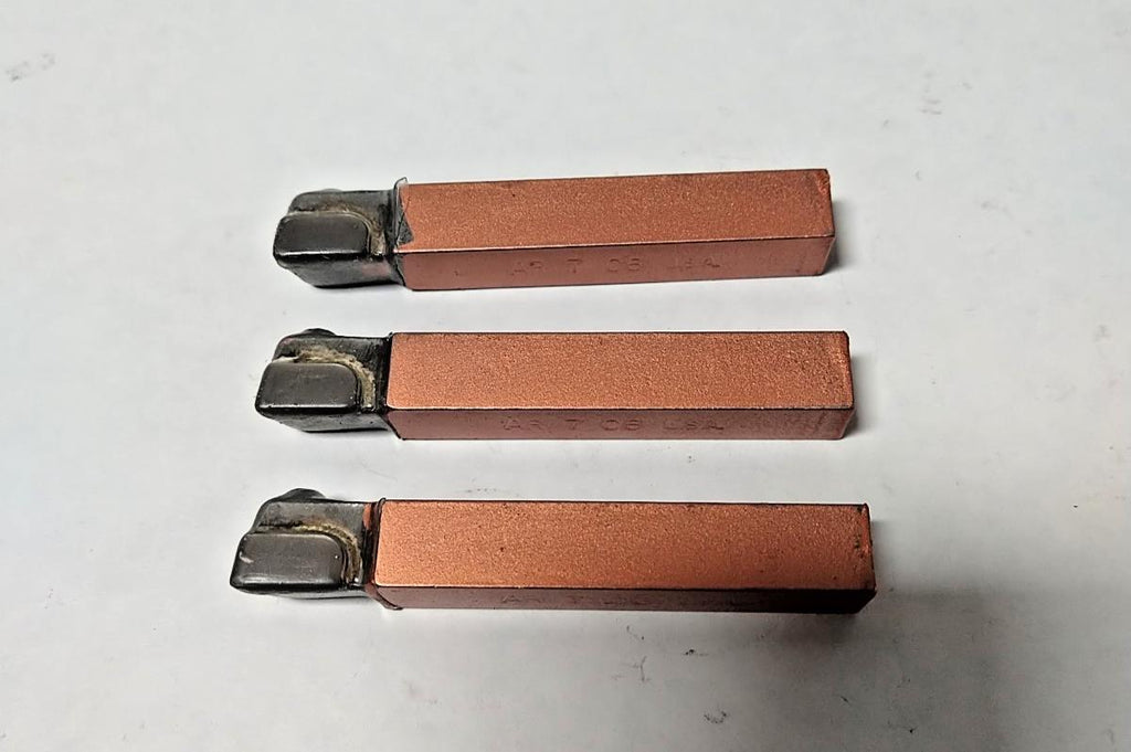 ACT Brazed Tipped Carbide Lathe Tool Bit 7/16" Shank AR 7 C6 USA Made Lot of 3