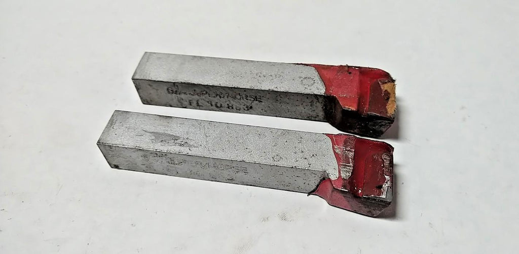 G.W. Super/Morse Brazed Tipped Carbide Lathe Tool Bit 5/8" Shank FL 10 883 2pcs