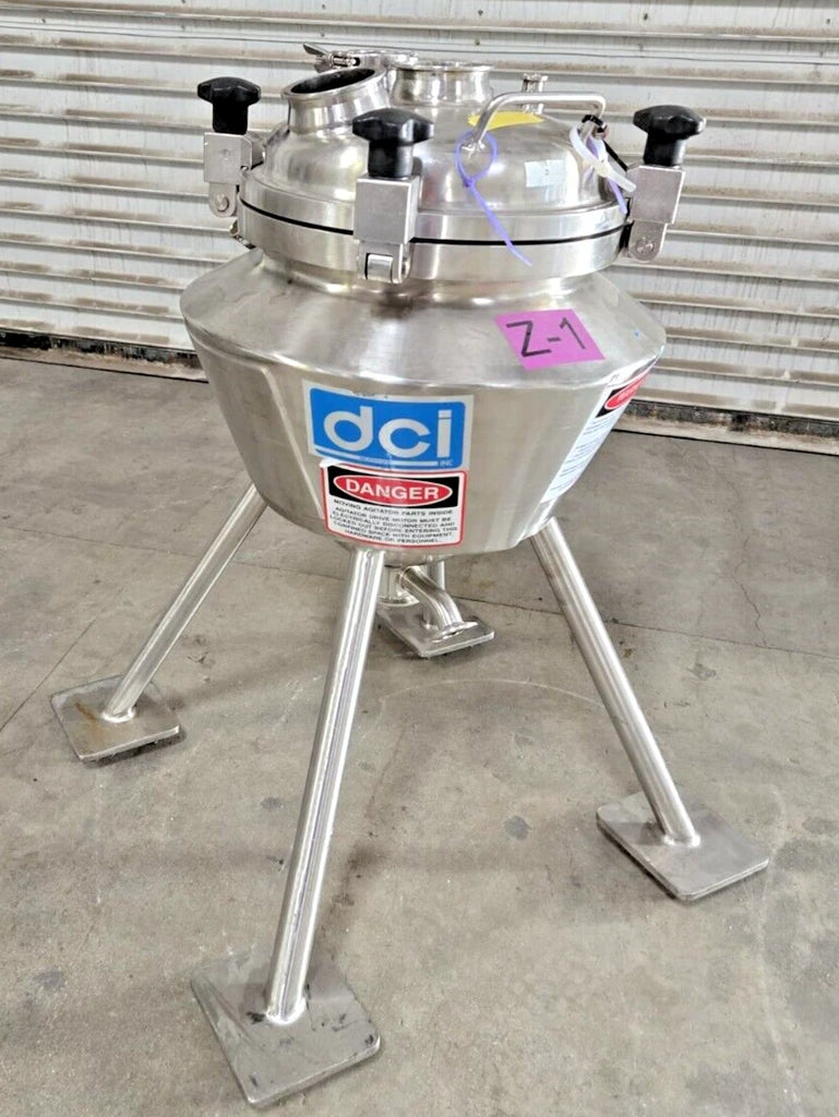 DCI Jacketed Stainless Steel Portable Vessel Tank Fermentation 6 Litter