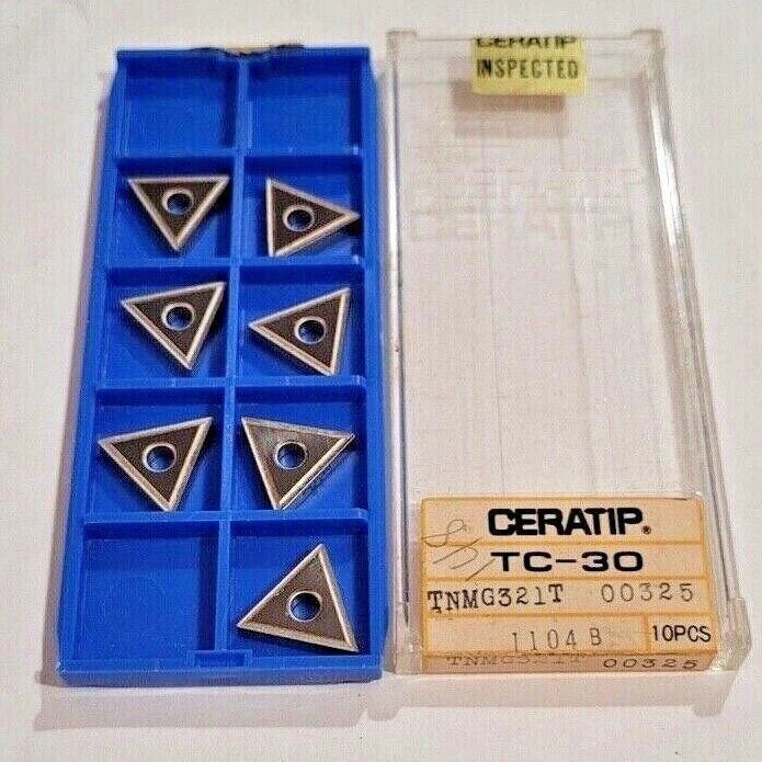 7 Pcs CERATIP TC-30 TNMG 321 T 00325 Lathe Carbide Inserts Mill New Tools