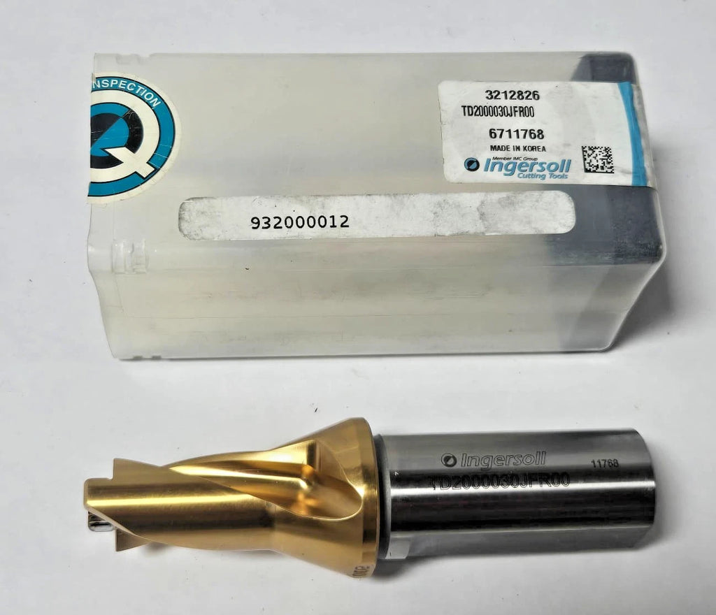 Ingersoll TD2000030JFR00 Series TD-1.5xD Replaceable Tip Drill with Coolant hole