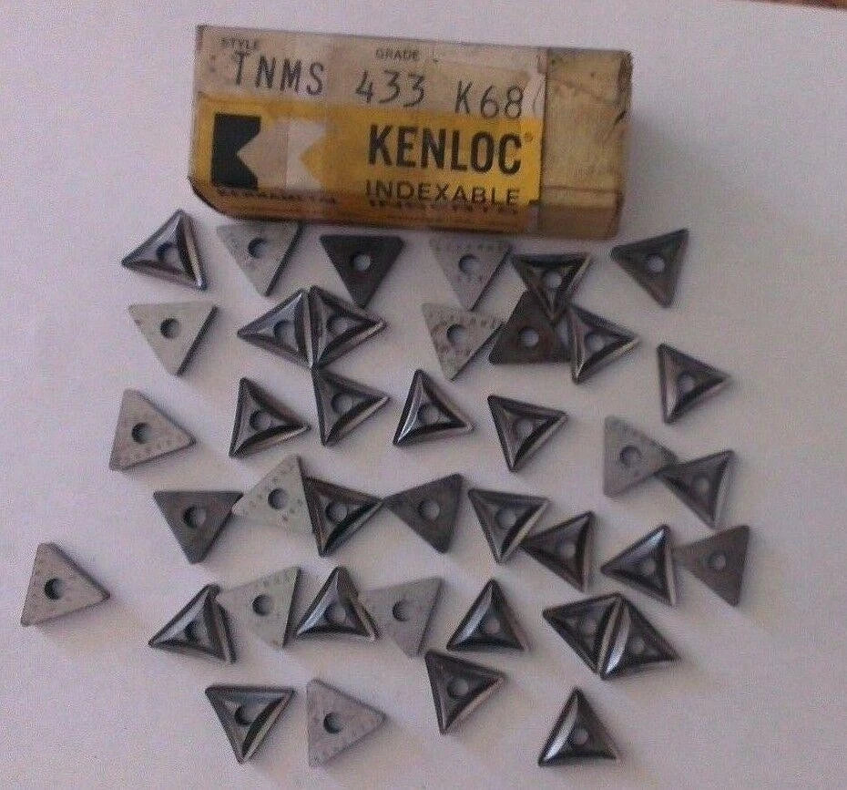 40 Pcs Kennametal Kenloc TNMS 433 K68 Indexable Lathe Carbide Inserts Tools New