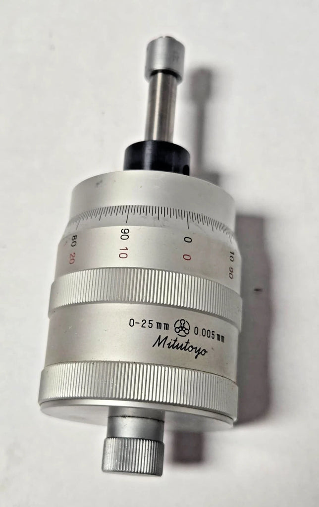 Mitutoyo 152-390 Micrometer Head for XY Stage 0-25mm (X-Axis) 0.005 mm