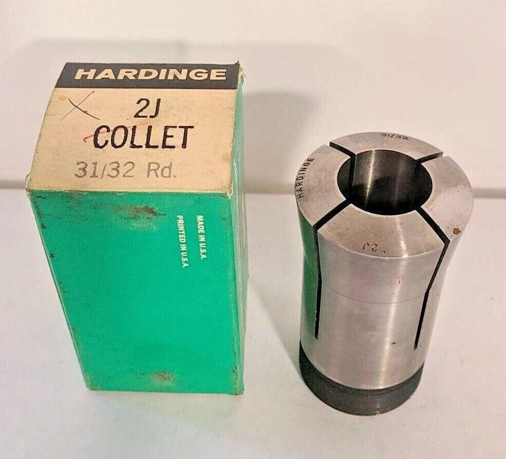 (1) New CNC Hardinge 2J Lathe Mill ROUND Spring Collet Size 31/32 Free Shipping