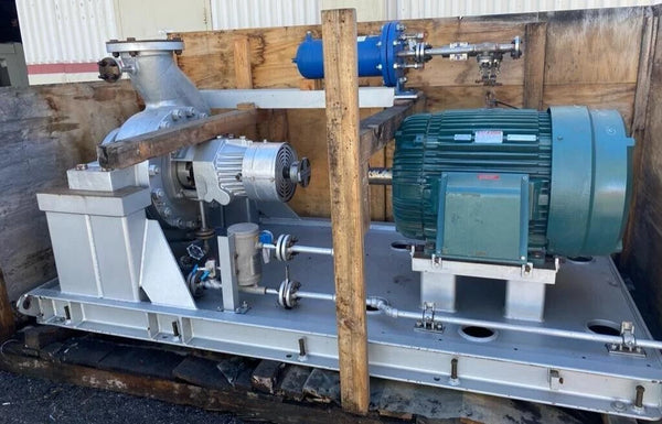 Sulzer OHH 8x10x21B-1 Horizontal Centrifugal Process Pump 100 HP Motor 1965 GPM