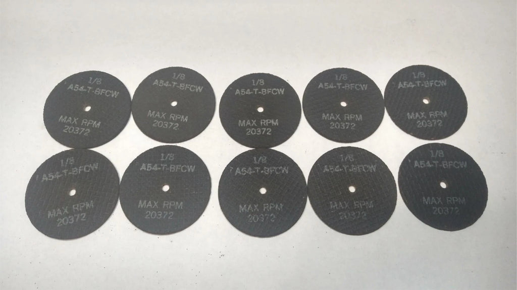 3x1/8x1/4 Abrasive Grinding Cut-Off Disc Wheel A54T-BFCW USA 10Pcs