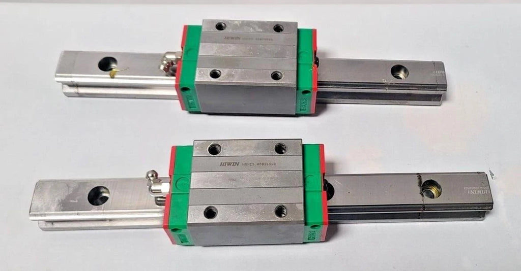 Lot of 2 HIWIN HGH25 9 3/4" Linear Guide Rail Bearing