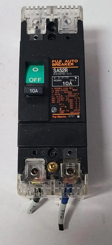 Fuji SA52R Circuit Breaker 10 Amp 220 VAC