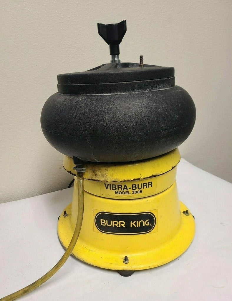 BURR KING Vibra Bench Top Vibratory Bowl Polisher 200S Single Phase Tumbler