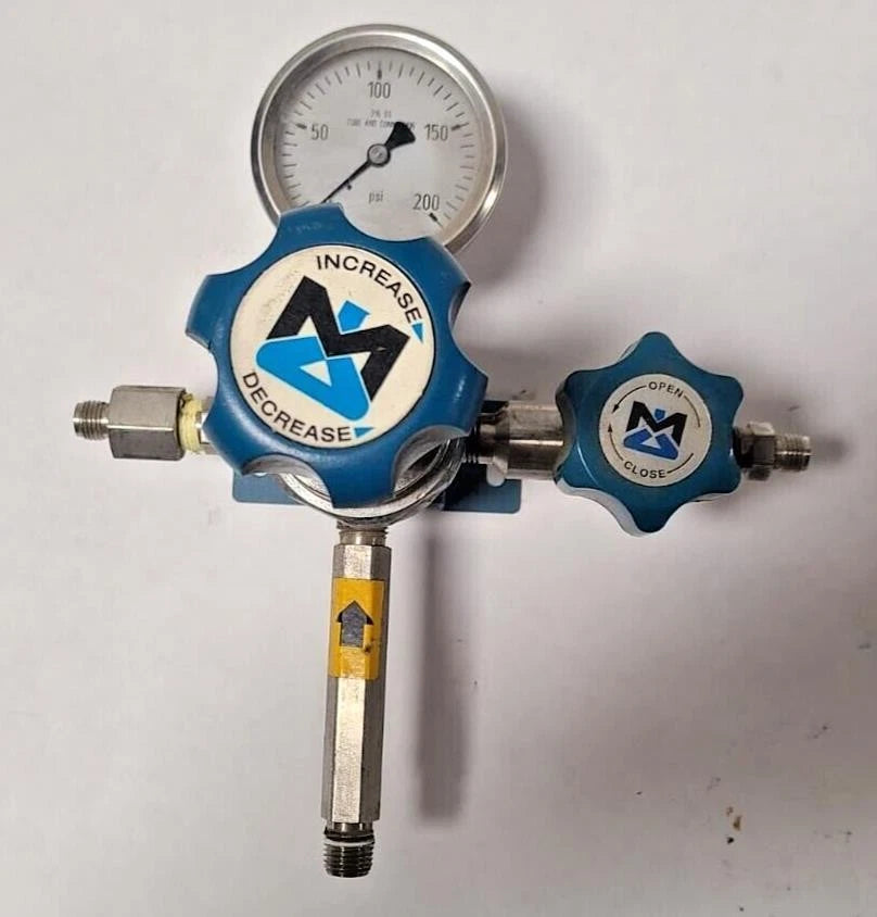 Wika 316 SS Gauge Pressure Test Gage Regulator Tube And Connection 200 PSI