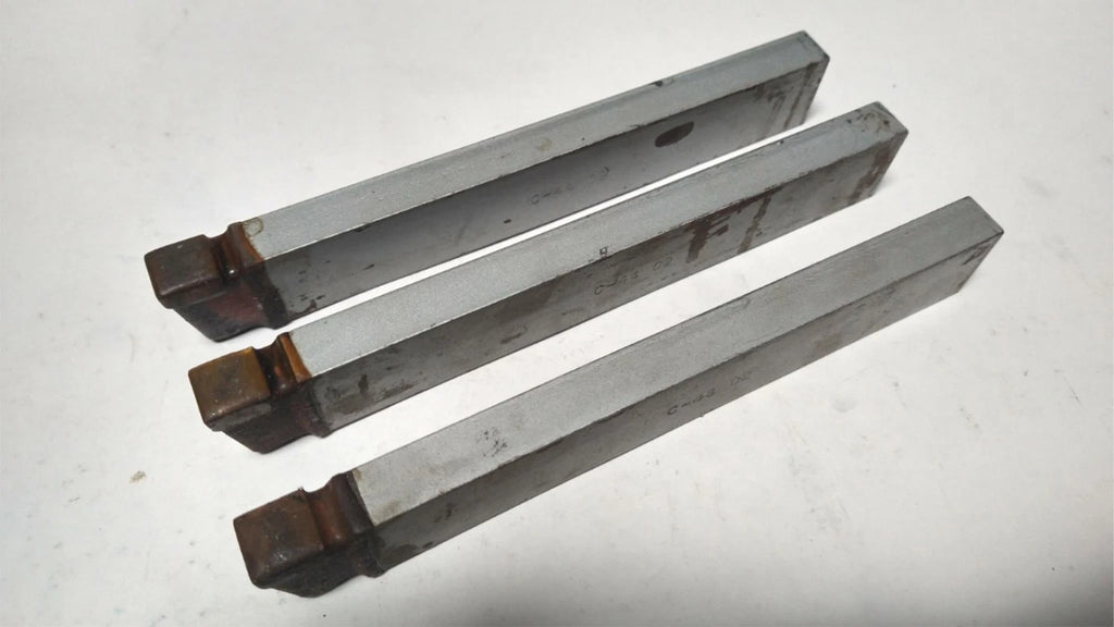 ACT Brazed Tipped Carbide Lathe Tool Bit 1/2" x 1" C-44 C2 USA Made Lot of 3