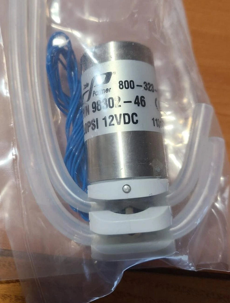 Cole-Parmer 98302-46 solenoid pinch valve 12 VDC 20 PSI