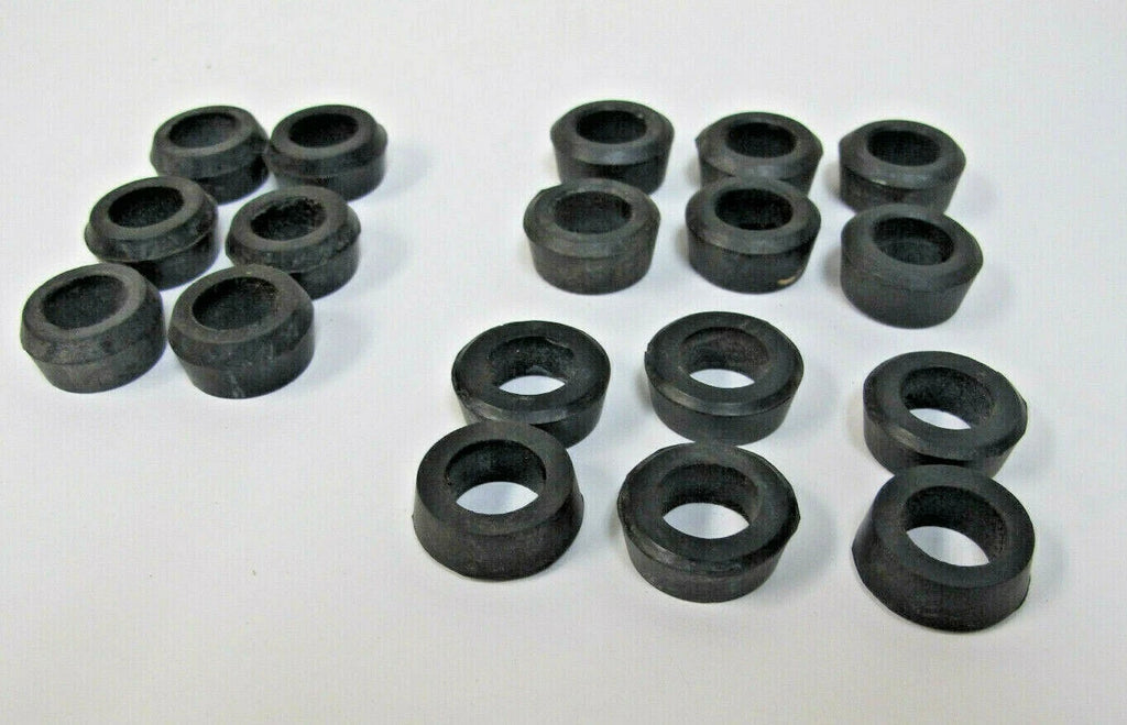 Lot of 18 Pcs Works Performance Shocks Black Rubber Absorber Seat Bushings