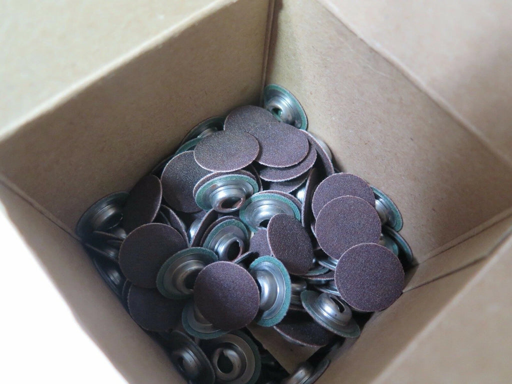 100 Pcs Standard Abrasives 3/4" 240 SOCATT AO 2 Ply Laminated Discs 522111 New
