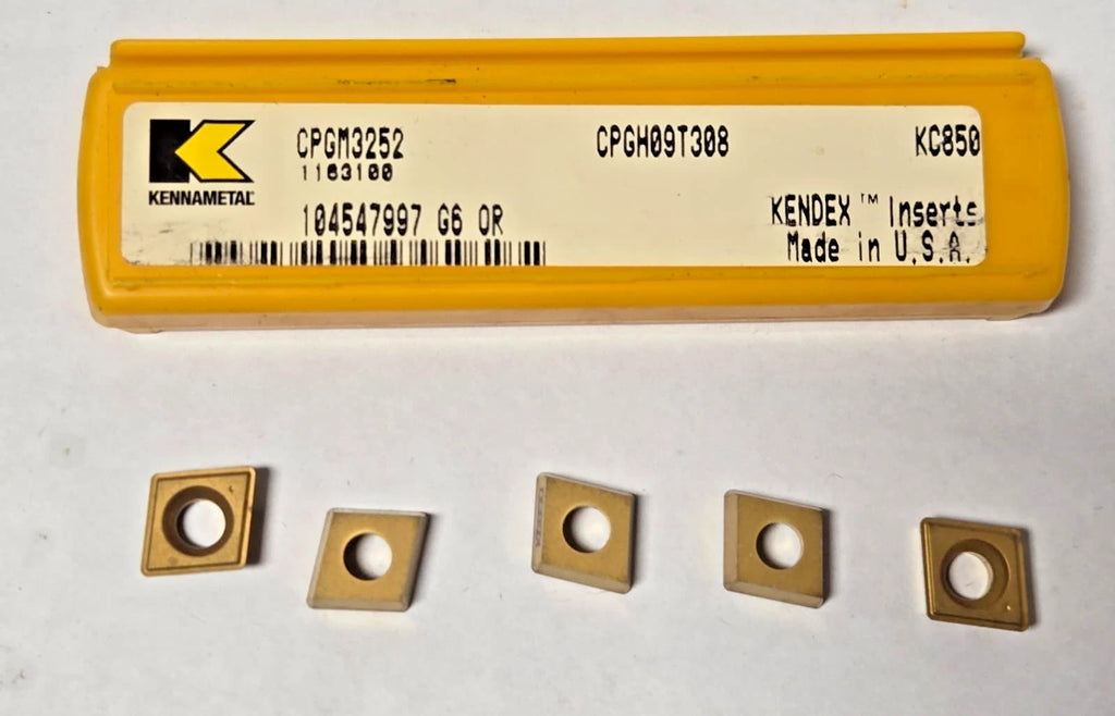 Kennametal CPGM 3252 CPGH09T308 KC 850 Lathe Carbide Inserts 5 Pcs Turning New