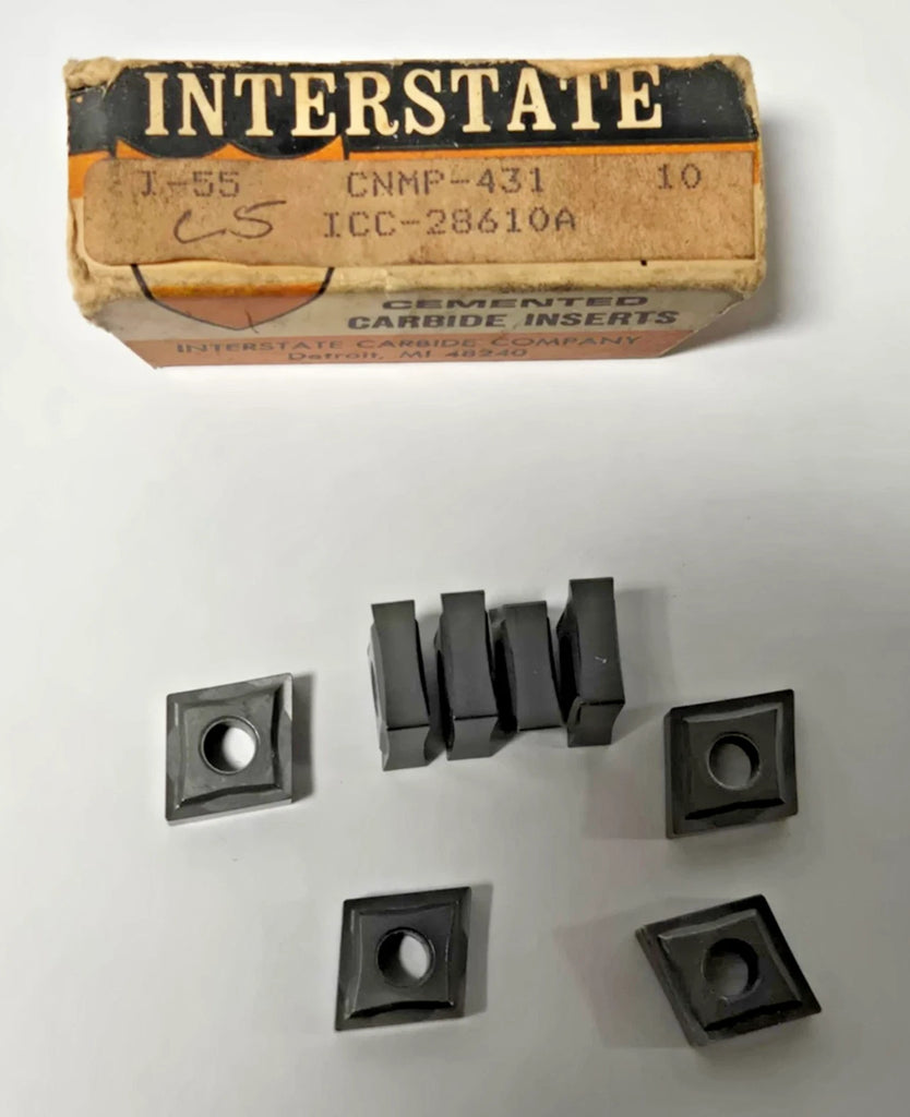 Interstate Cemented CNMP 431 Lathe Mill Carbide Inserts 8 Pcs New