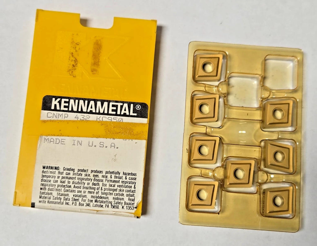 KENNAMETAL CNMP 432 KC950 Carbide Inserts Turning Lathe 8 Pcs New