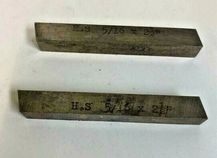 2 H.S 5/16 x 2-1/2" Square Lathe Tool Cutting Bits New