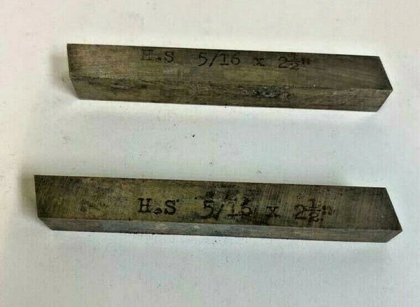 2 H.S 5/16 x 2-1/2" Square Lathe Tool Cutting Bits New