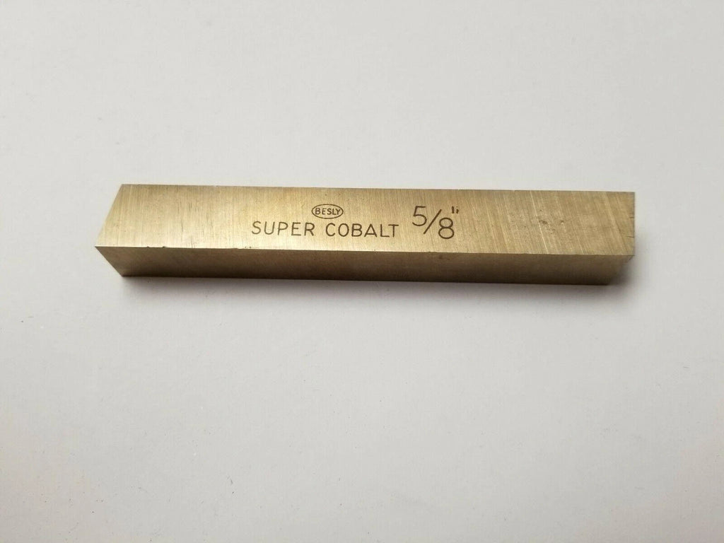 1 New Besly Super Cobalt 5/8 x 5/8 x 4.5" square Lathe Tool Cutting Bits