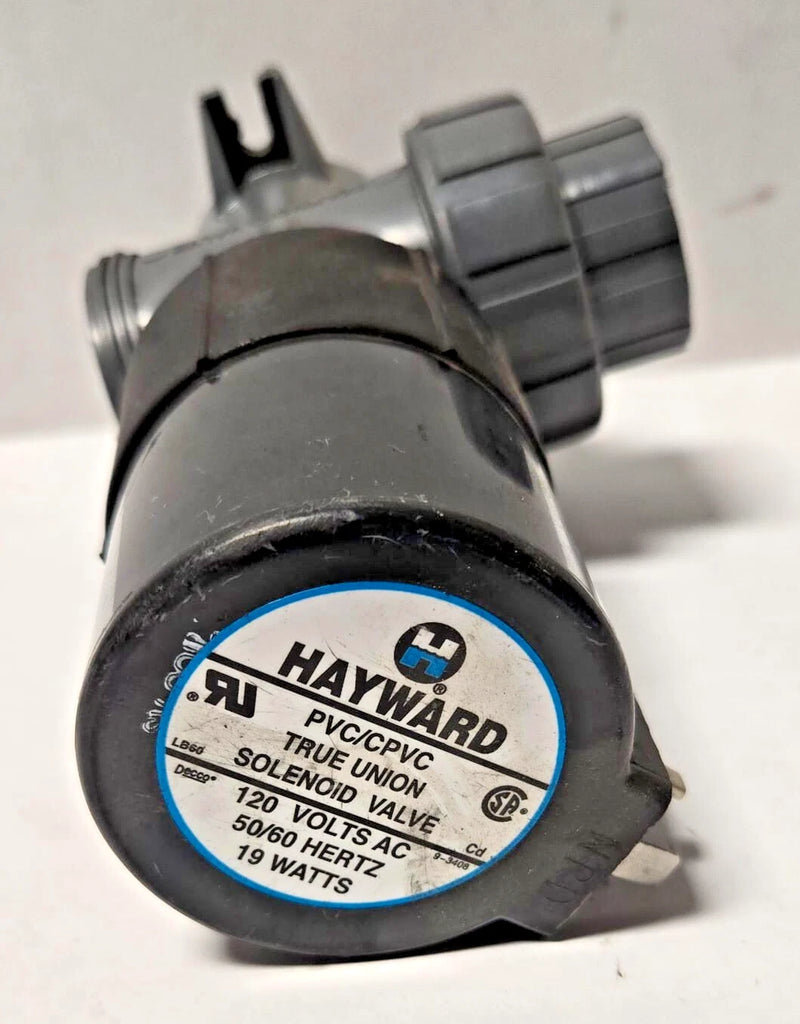 Hayward True Union Solenoid Valve PVC CPVC 19 Watts 120V AC 50 60 Hertz