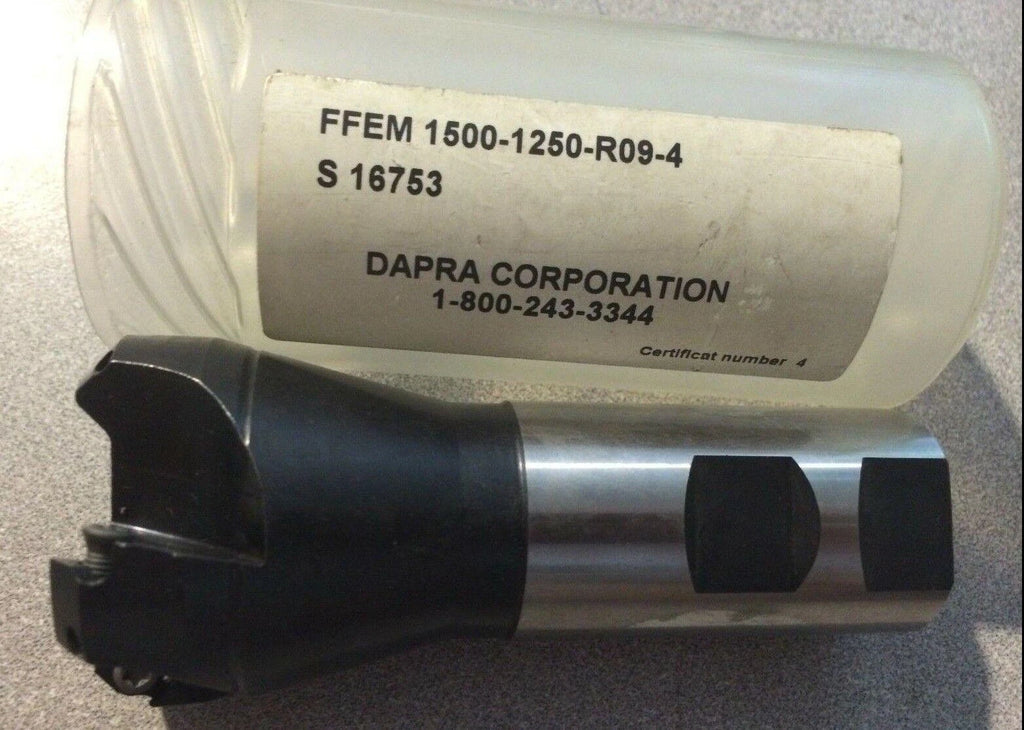Dapra Face Milling Cutter End Mill FFEM-1500-1250-R09-4 945 S 16753 New
